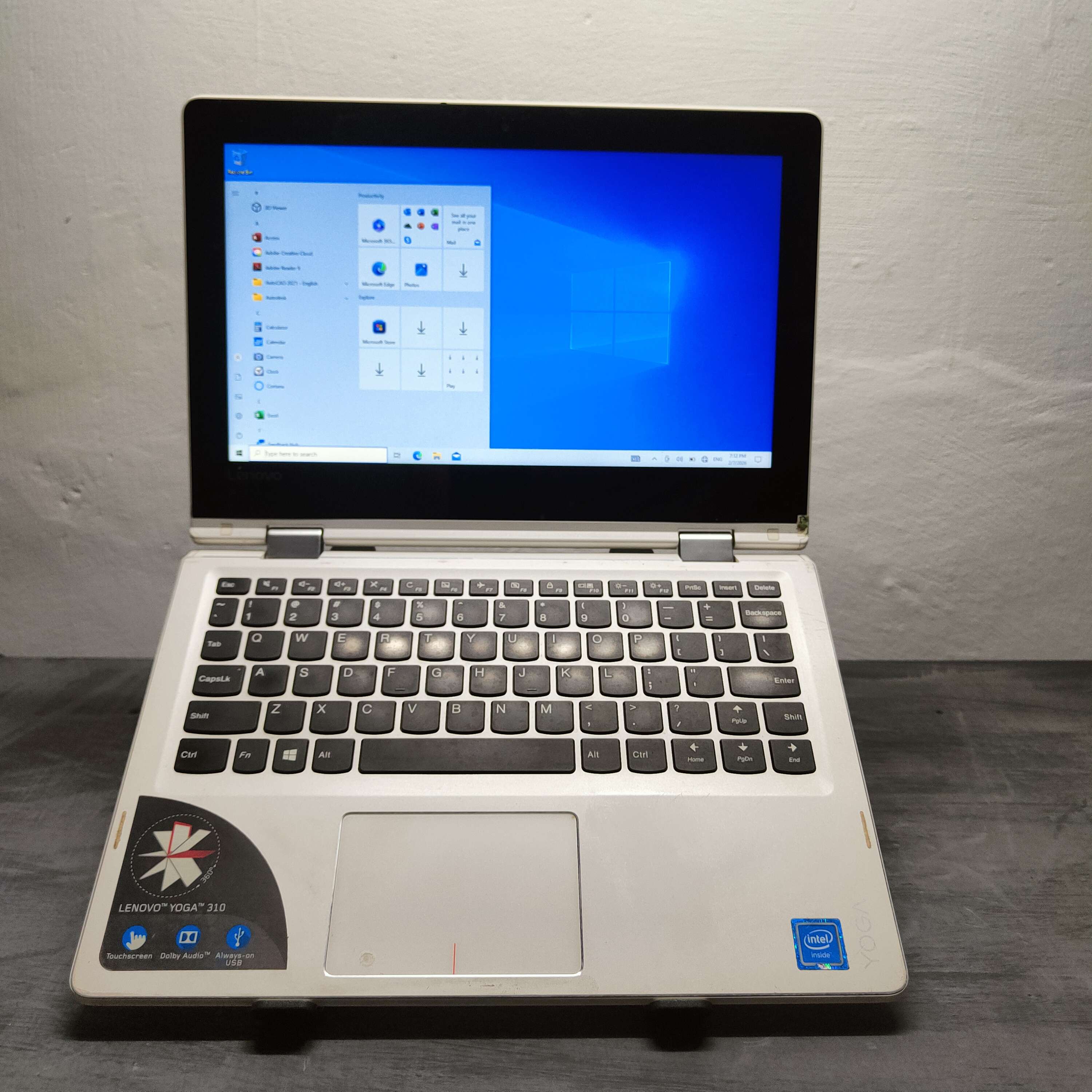 Lenovo yoga TOUCHSCREEN 310 (2016) Intel Celeron N3350 Ram 4 SSD 128