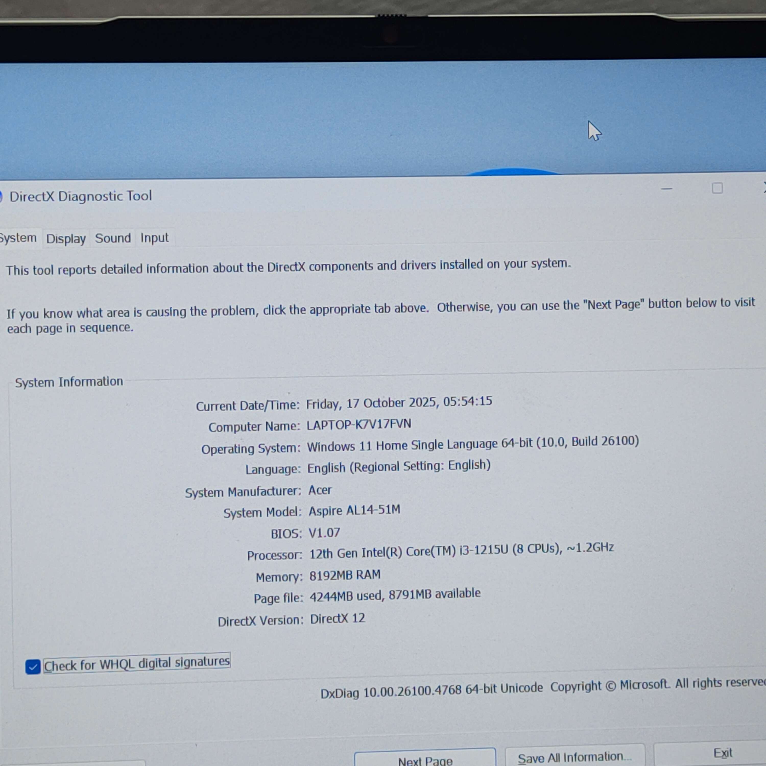 Acer Intel Core i3 GEN 12 Aspire AL14-51M Ram 8 SSD 256 (2024)