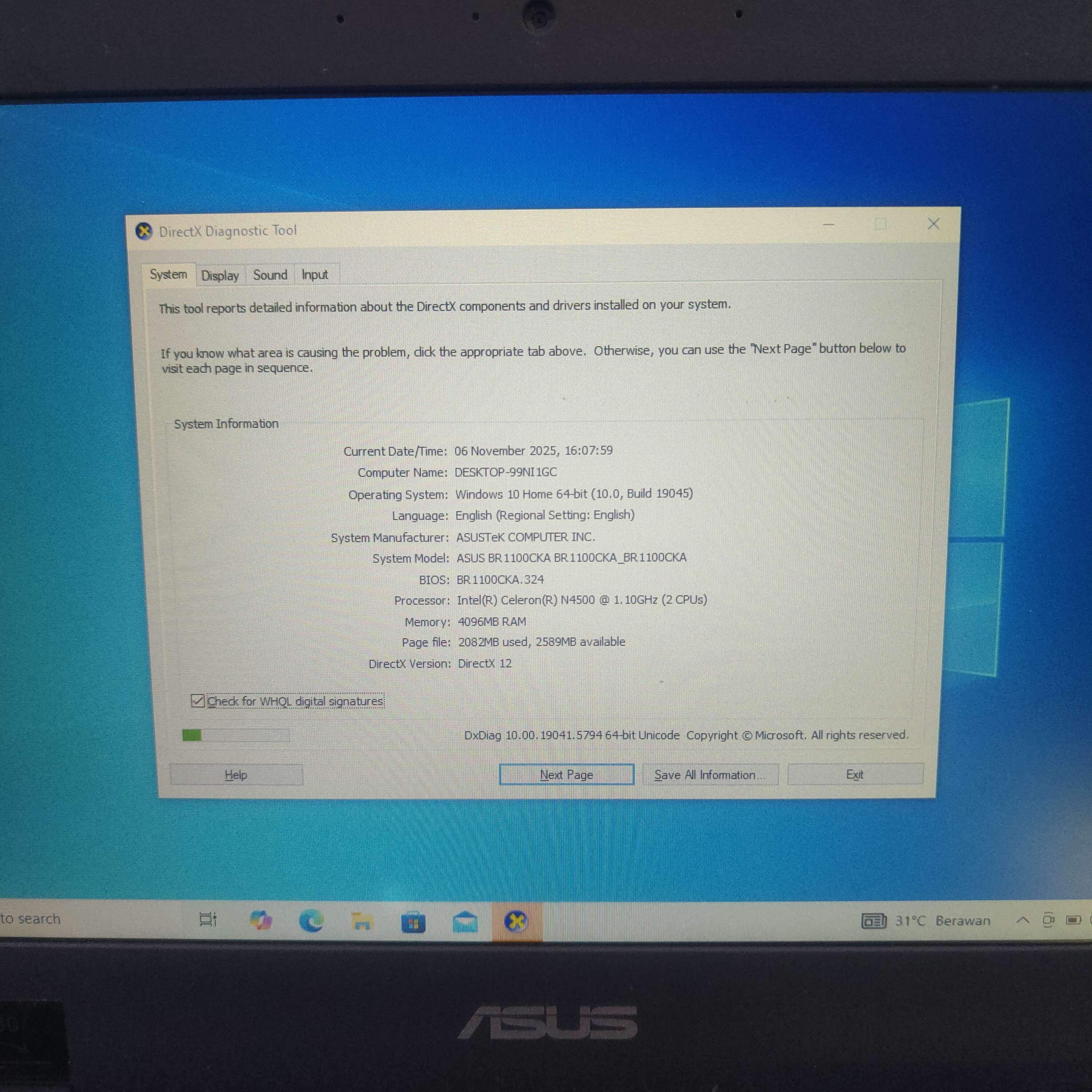 1,3jt Udah bisa bawa pulang ASUS BR1100CK