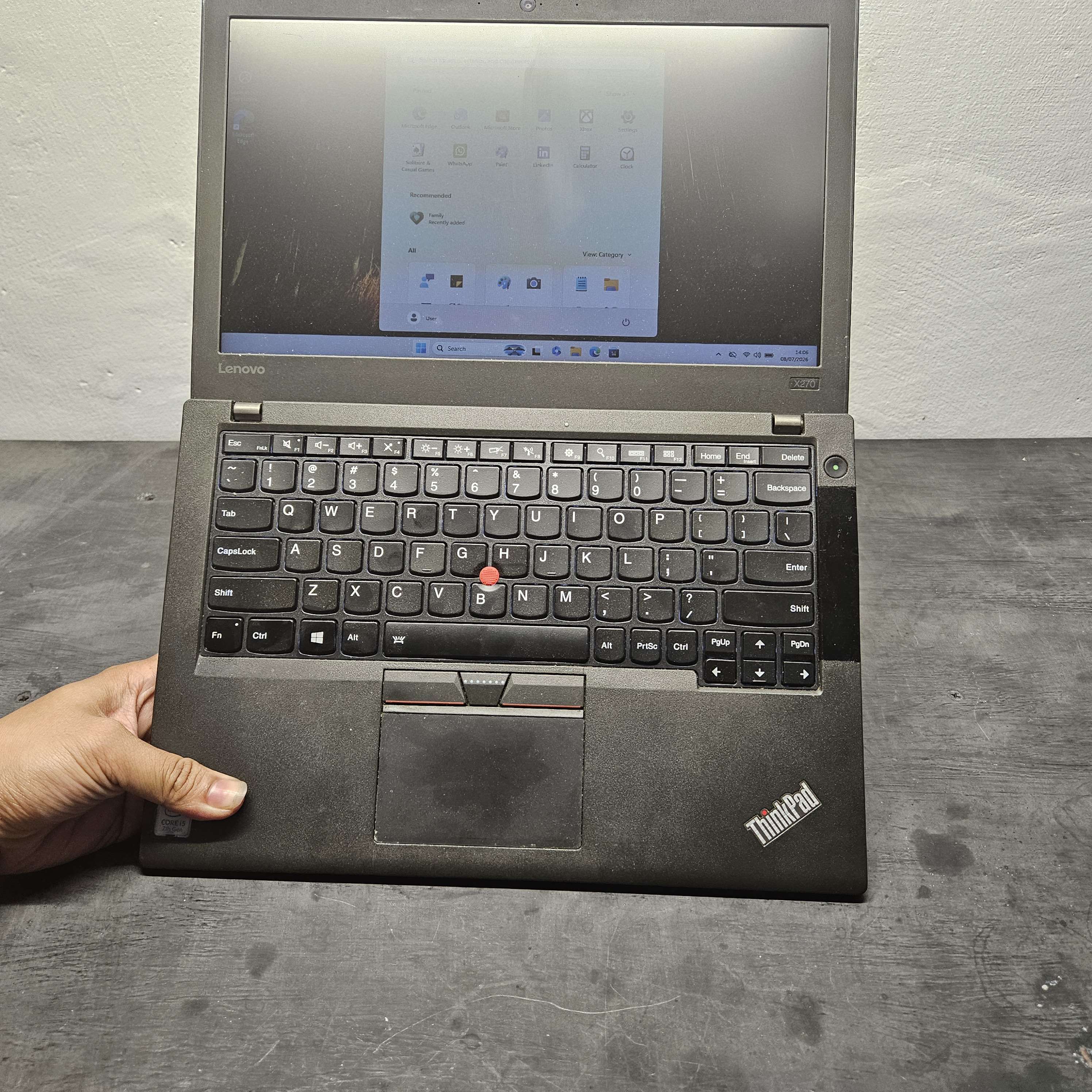 Thinkpad x270 CORE i5 gen 7 Keyboard BACKLIGHT